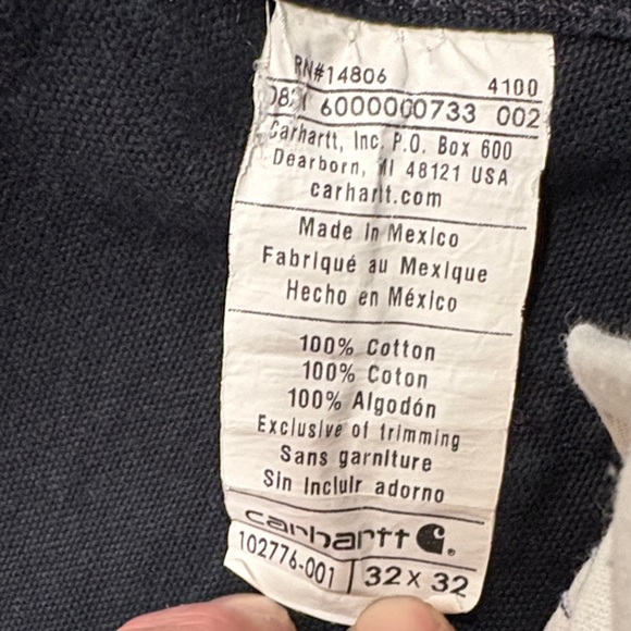 Carhartt Black Men's Pants - Picture 2 of 8